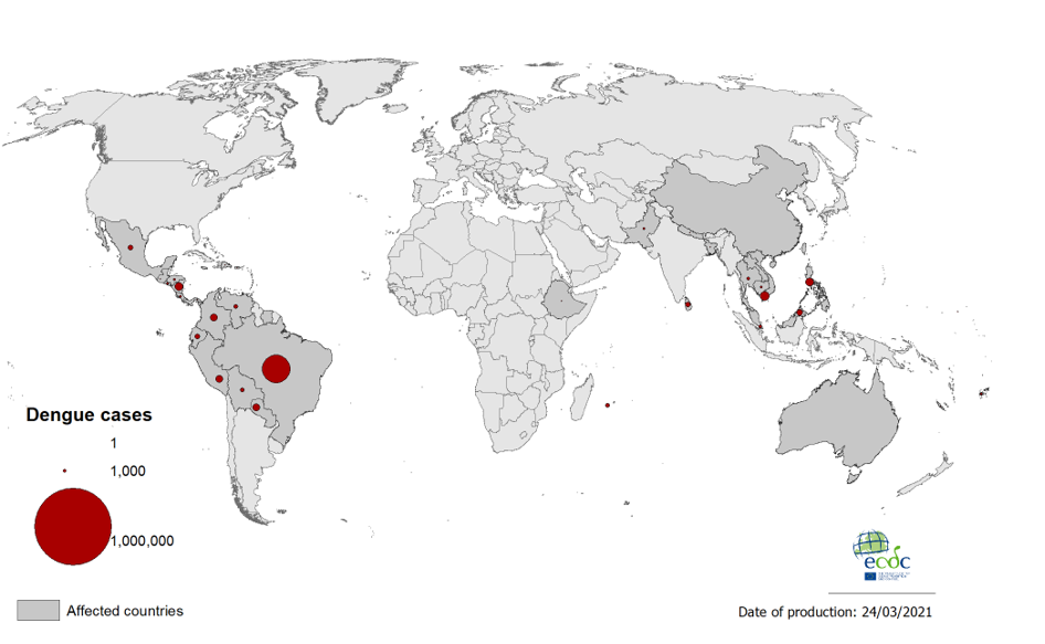 Dengue worldwide overview