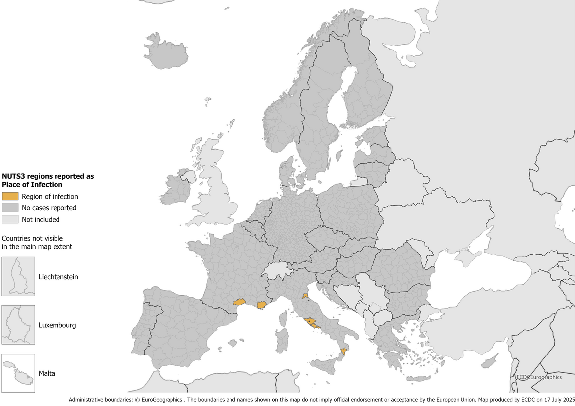 Chikungunya 2007-2024 cases