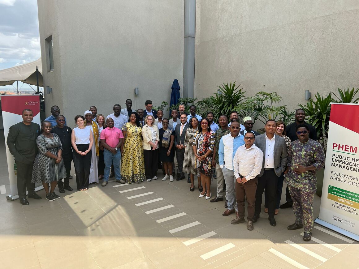 Africa CDC fellowship group photo, August 2024