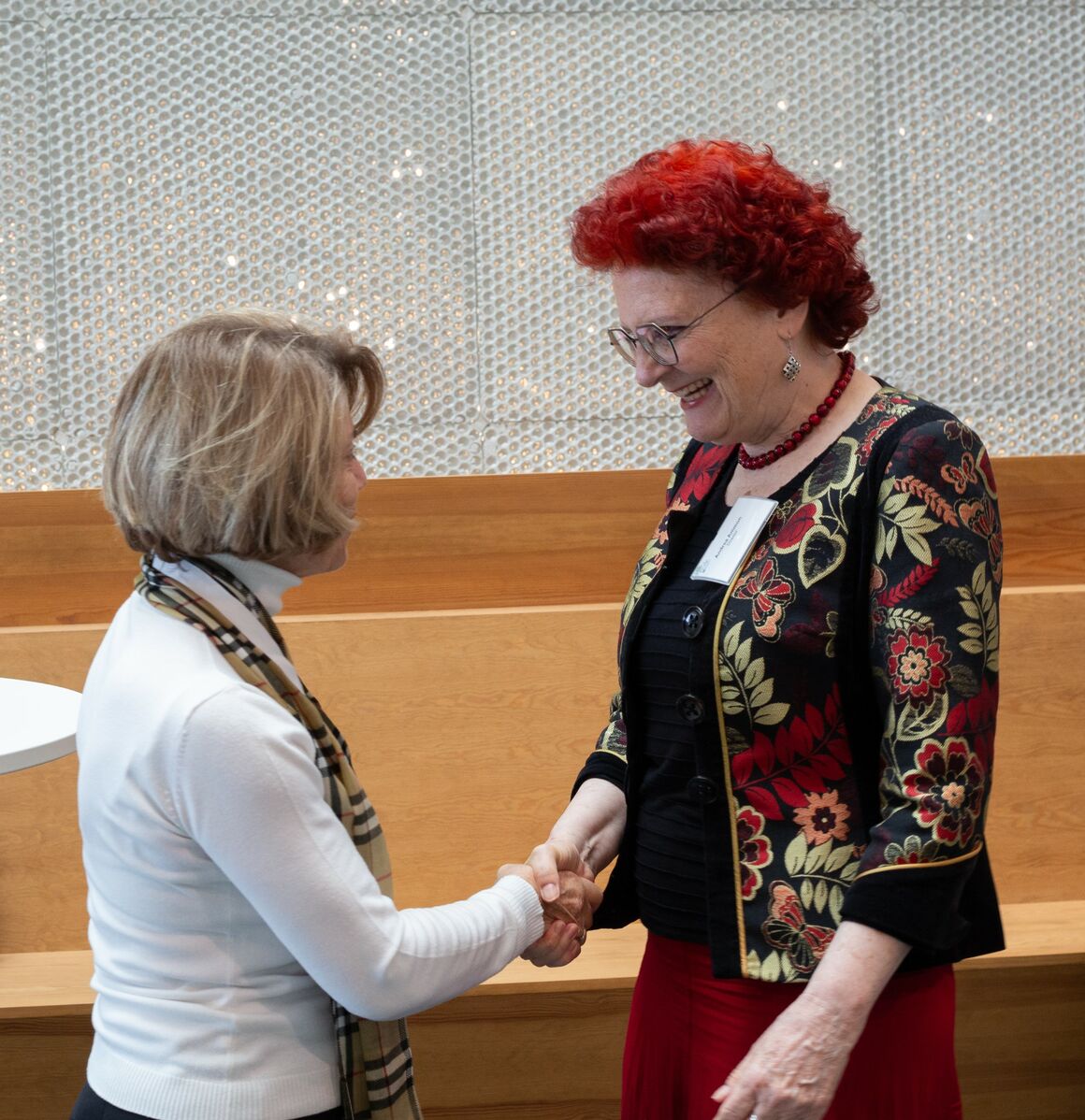 Ms. Popi Kanari, Minister of Health of the Republic of Cyprus, and Dr. Andrea Ammon