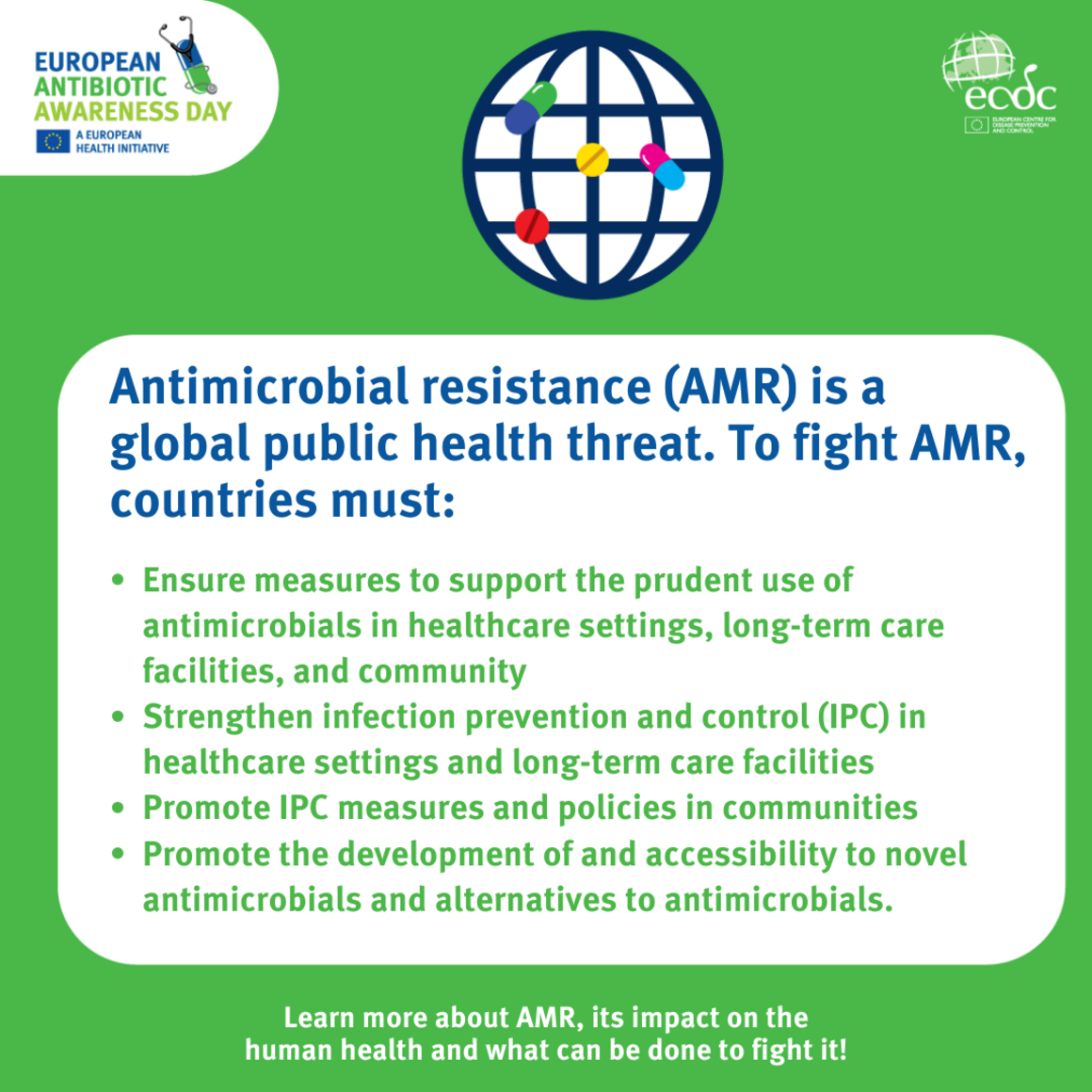 Social media card: What countries can do to fight antimicrobial resistance