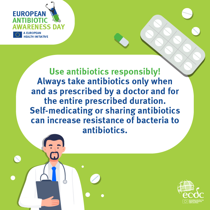 Social media card: use antibiotics responsibly