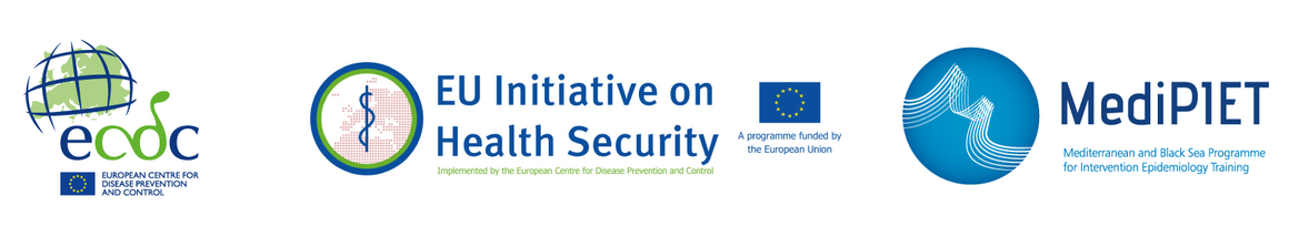 EU initiative on Health Security and MediPIET logos