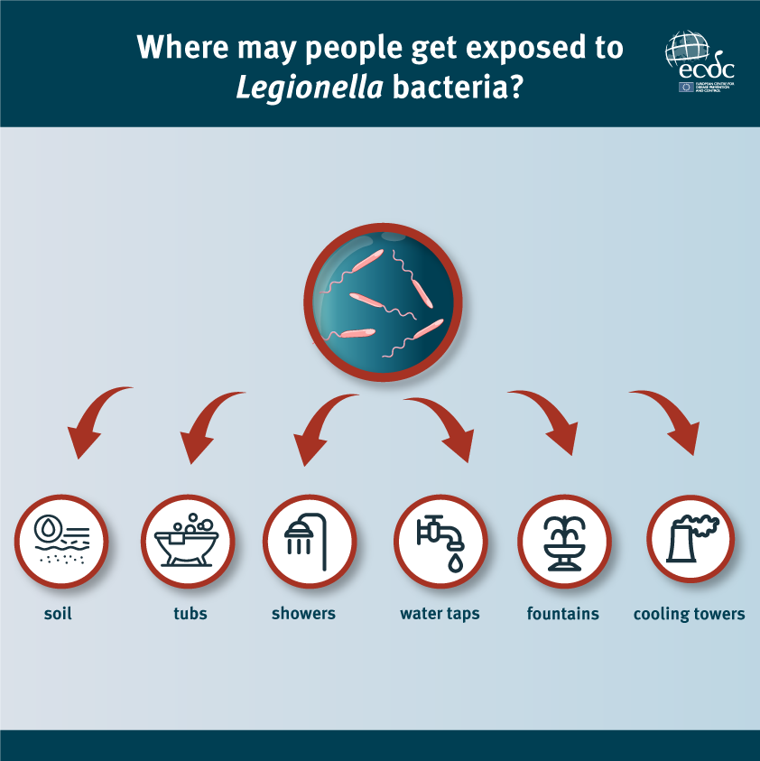 Social media card: Exposure to Legionella bacteria