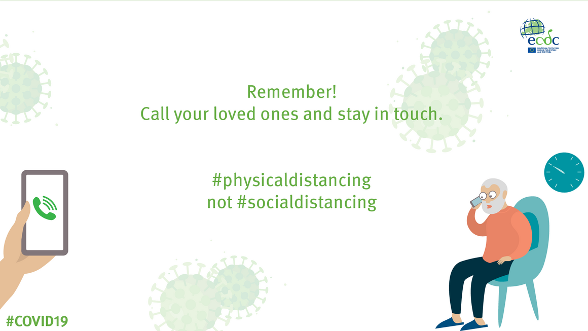COVID-19 infographic: Physical distancing