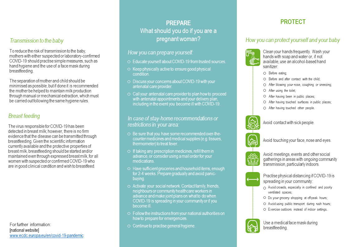 Cover of the infographic: Mother-to-child transmission - page 2