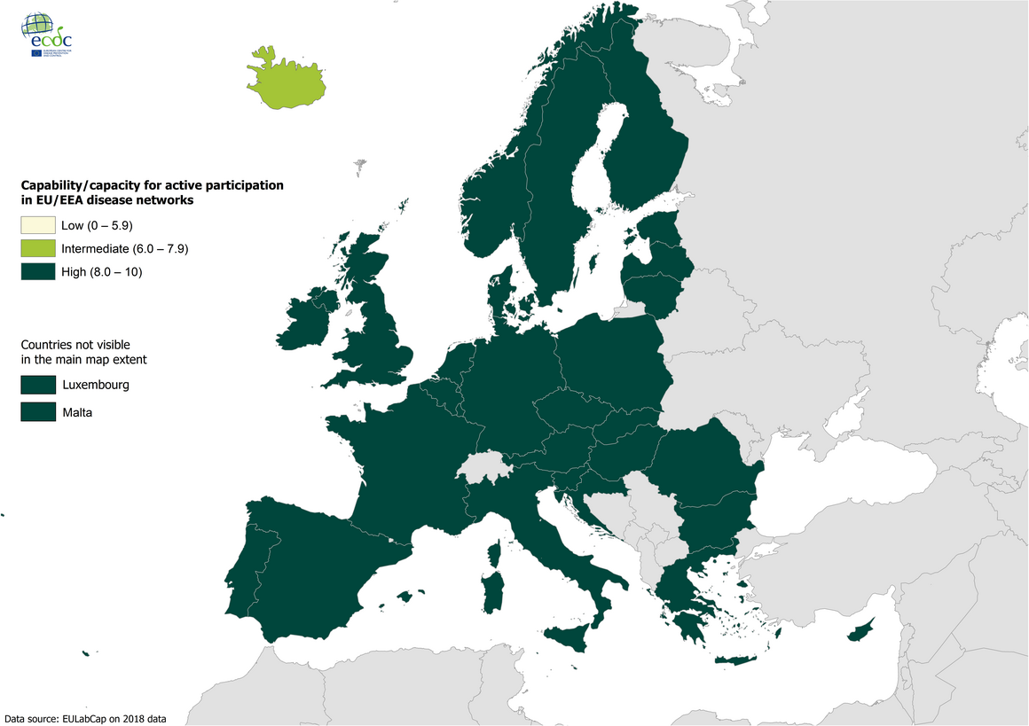 Target 3.2 - Active participation in EU/EEA disease networks 2018