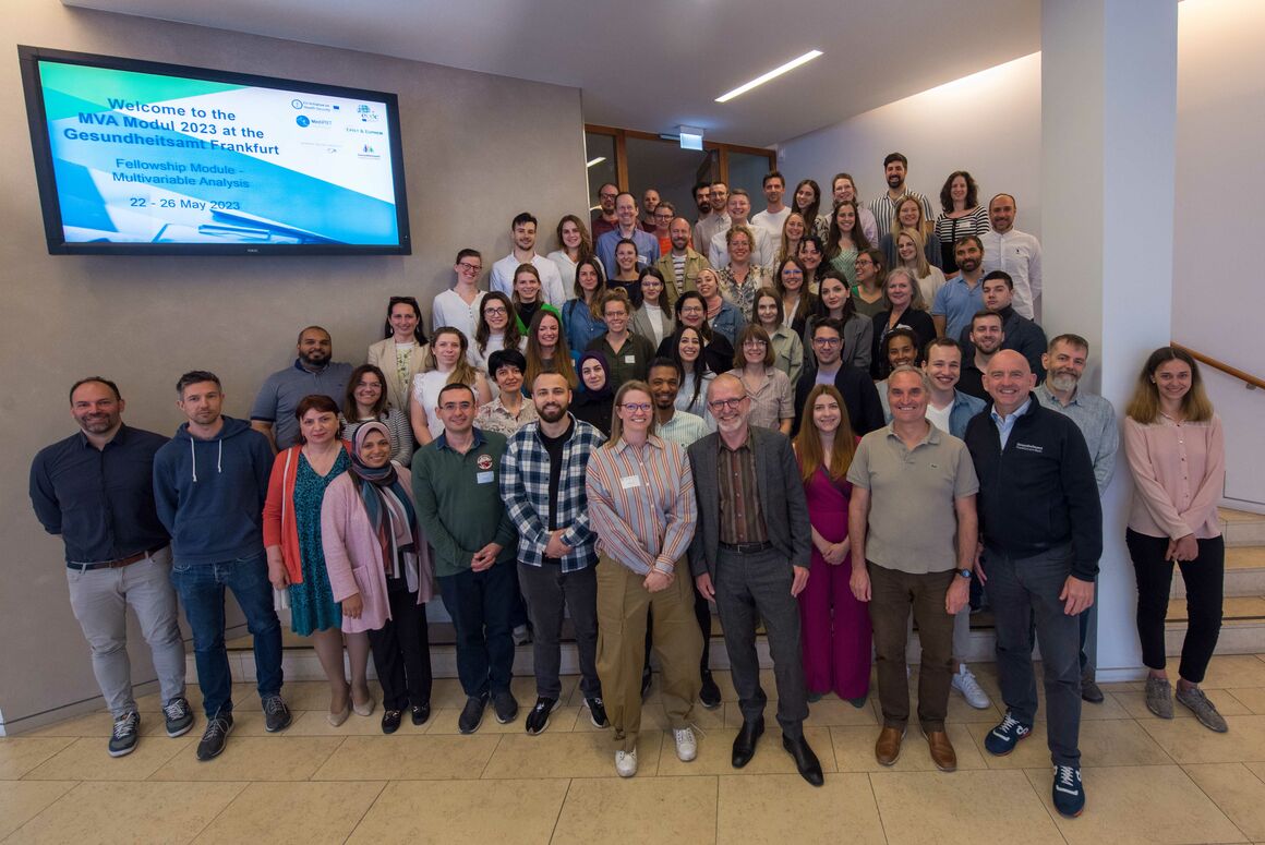 Group photo: Fellows attending Multivariable Analysis module