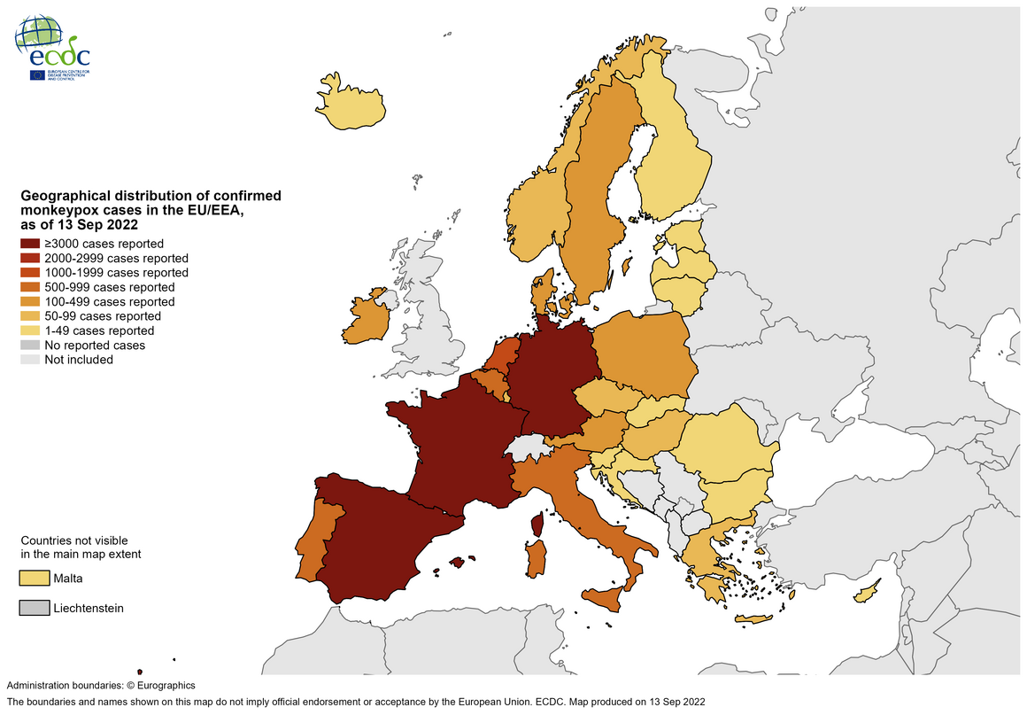 Epidemiological data on the 2022 mpox (monkeypox) outbreak