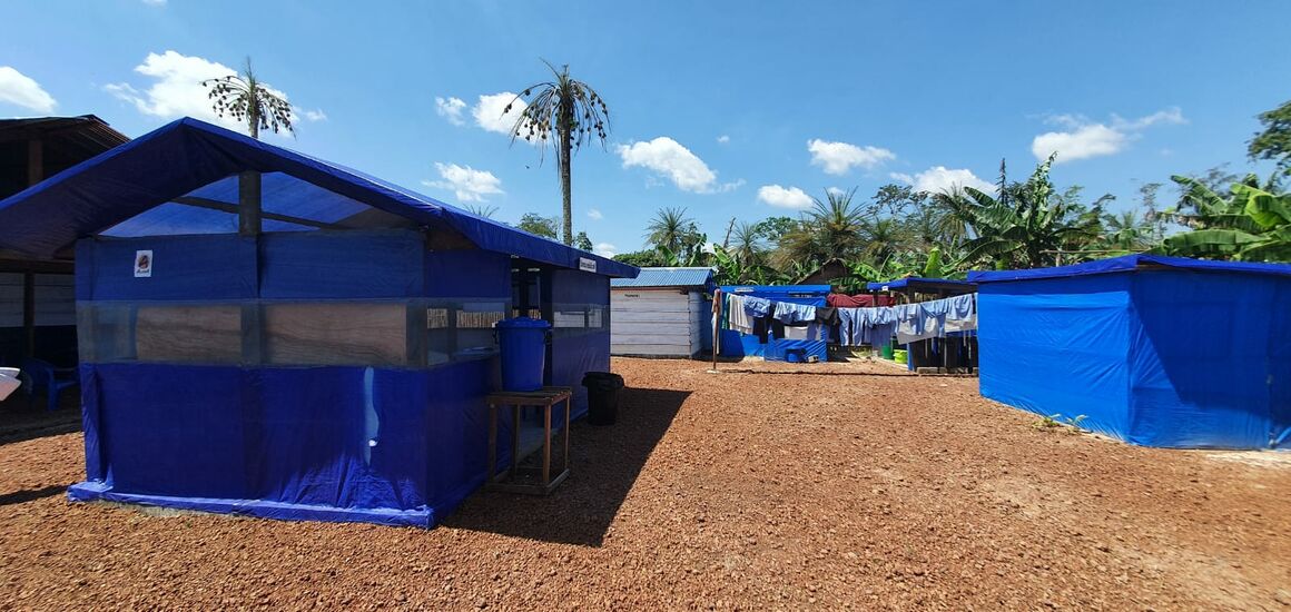 Ebola Treatment Centre, Lilanga Bobangi, Equateur, DRC.  Photo: Iris Finci, Nov. 2020.