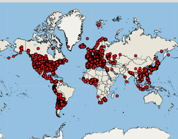 Avian influenza map