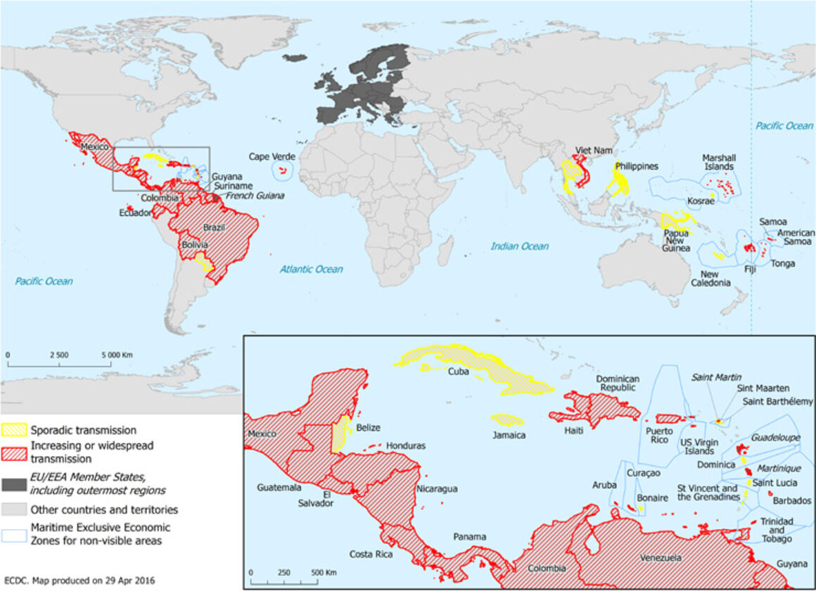 Epidemiological update: of Zika virus and complications potentially linked to the Zika virus infection