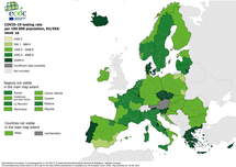 Testing rates per 100 000 inhabitants, updated 29 April 2021