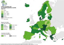 Testing rates per 100 000 inhabitants, updated 21 May 2021