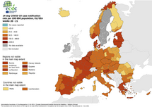 14-day case notification rate per 100 000 inhabitants, updated 3 June 2021