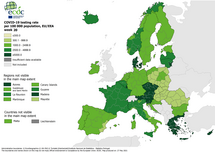 Testing rates per 100 000 inhabitants, updated 27 May 2021