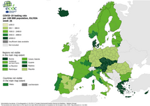 Testing rates per 100 000 inhabitants, updated 2 July 2021