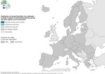 West Nile virus in Europe in 2022 - outbreaks among equids and/or birds, updated 14 July 2022