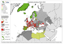 Anopheles plumbeus - current known distribution: March 2022