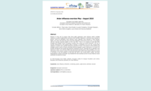 Cover of the avian influenza overview, May - August 2018 Thumbnail
