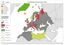 Coquillettidia richiardii - current known distribution: August 2023