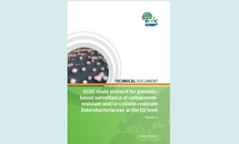 Cover of the ECDC study protocol for genomic-based surveillance of carbapenem-resistant and/or colistin-resistant Enterobacteriaceae at the EU level Thumbnail