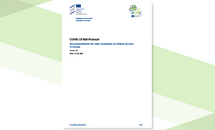 Cover of the report: COVID-19 Rail Protocol: Recommendations for safe resumption of railway services in Europe