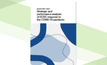 Cover of the report: Strategic and performance analysis of ECDC response to the COVID-19 pandemic