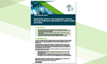 Rapid ECDC advice on the designation of future European Reference Laboratories for public health, June 2025 cover