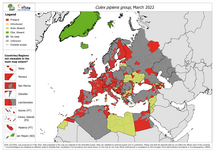 Culex pipiens group - current known distribution: March 2022