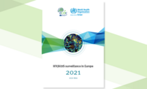 Cover of the report: HIV/AIDS surveillance in Europe 2021