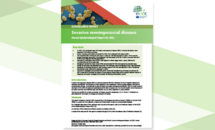Invasive meningococcal disease - AER 2021 Cover