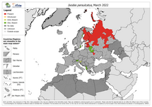 Ixodes persulcatus - current known distribution: March 2022