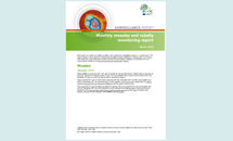 Monthly measles and rubella monitoring report Thumbnail