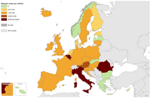 Measles notification rate, May 2016 to April 2017 Thumbnail