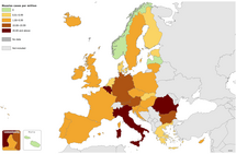 Measles notification rate, June 2016 - May 2017 Thumbnail