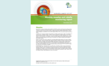 Cover of the monthly measles and rubella surveillance report, December 2017 Thumbnail