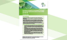 Cover of the report: Overview of COVID-19 vaccination strategies and vaccine deployment plans in the EU/EEA and the UK