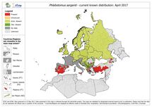 Phlebotomus sergenti - current known distribution in Europe, April 2017 Thumbnail