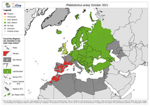 Phlebotomus ariasi - current known distribution: October 2021