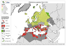 Phlebotomus papatasi - current known distribution: March 2021