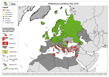 Phlebotomus perfiliewi - current known distribution: May 2020