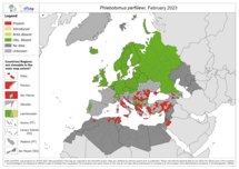 Phlebotomus perfiliewi - current known distribution: February 2023