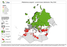 Phlebotomus sergenti - current known distribution in Europe, May 2018 Thumbnail