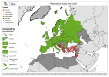 Phlebotomus tobbi - current known distribution: May 2020
