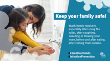 Editable social media card: Keep your family safe