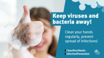 Social media card: Keep viruses and bacteria away