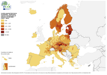 Notification rates of locally acquired cases reported for 2019-2023