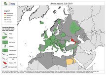 Aedes aegypti - current known distribution: July 2019 Thumbnail