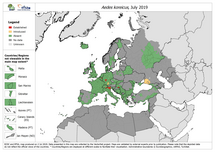 Aedes koreicus - current known distribution: July 2019 Thumbnail